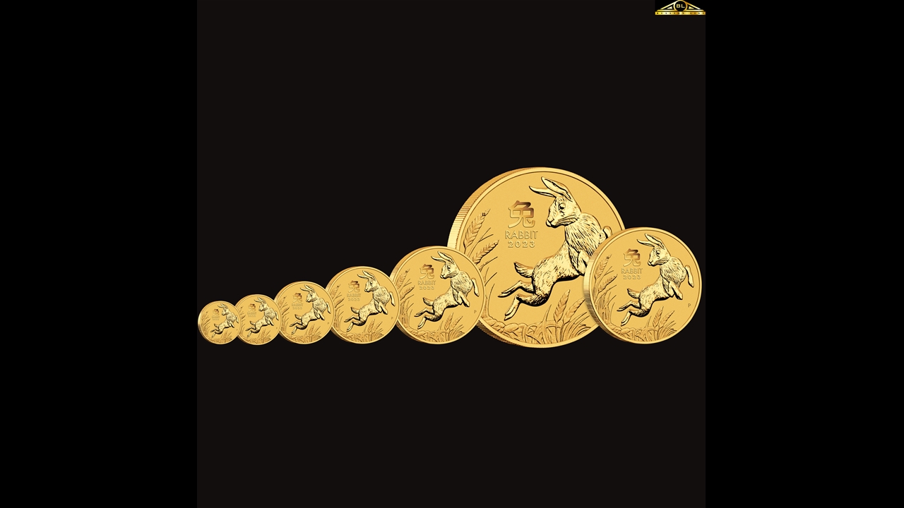 Bullion List - Gold - 1/10 oz Perth Mint Gold Rabbit Coin 2023