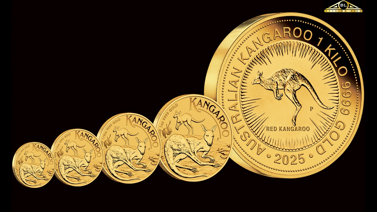 Bullion List Gold Perth Mint 1/4 oz Perth Mint Gold Kangaroo Coin 2025