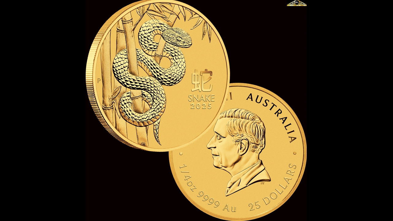 Bullion List Browse Gold Coins 1/4oz Perth Mint Gold Snake Coin 2025