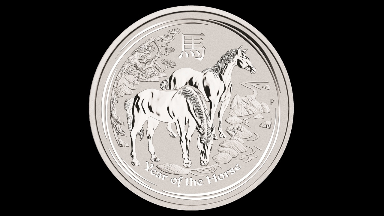 Perth Mint Year of the Horse2014 銀貨 4枚 1 kilo 2014 Lunar Year of the Horse Silver Proof Coin | Perth Mint