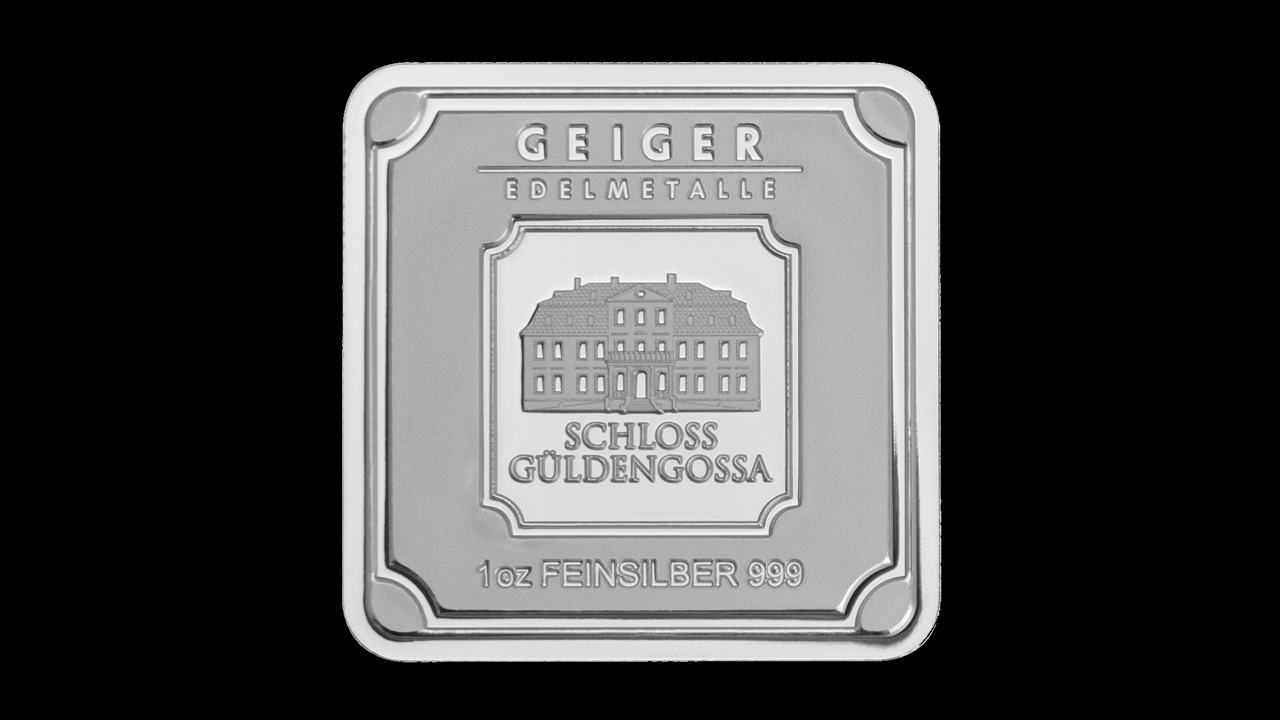 Bullion List Silver 1oz Geiger Edelmetalle Silver Square Bar (Capsule)