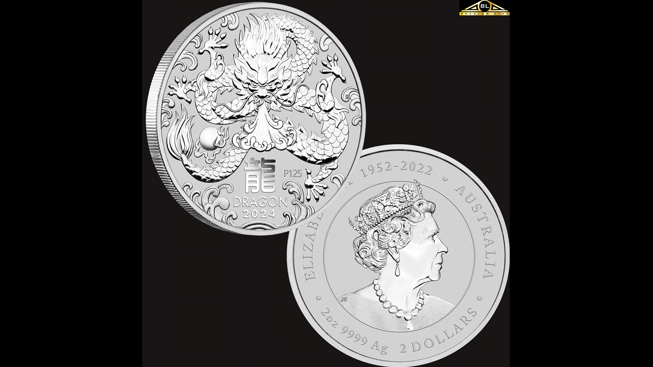 Bullion List - Silver - Perth Mint - 2oz Perth Mint Silver Dragon