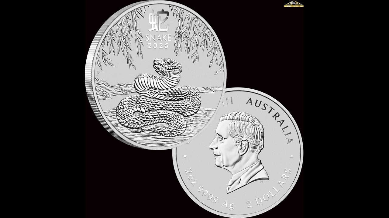 Bullion List - Silver - 2oz Perth Mint Silver Snake Coin 2024