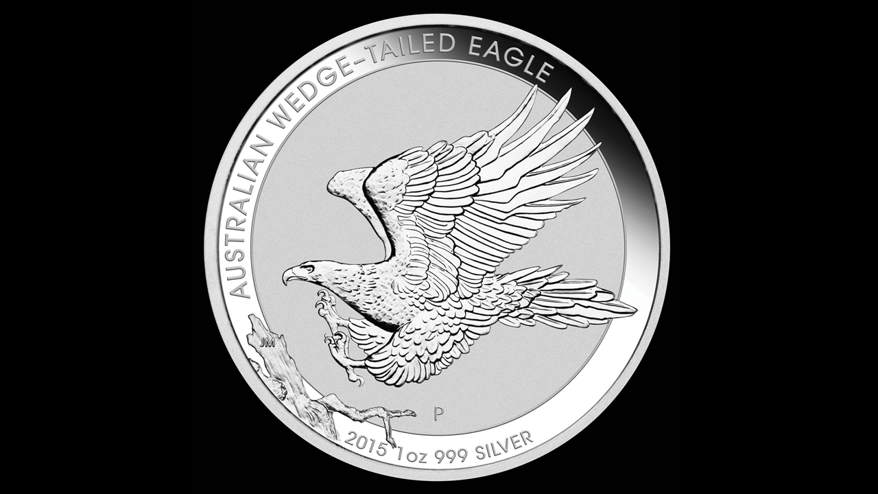 2015 1oz .999 Fine Silver Australian Wedge Tailed Eagle Coin 