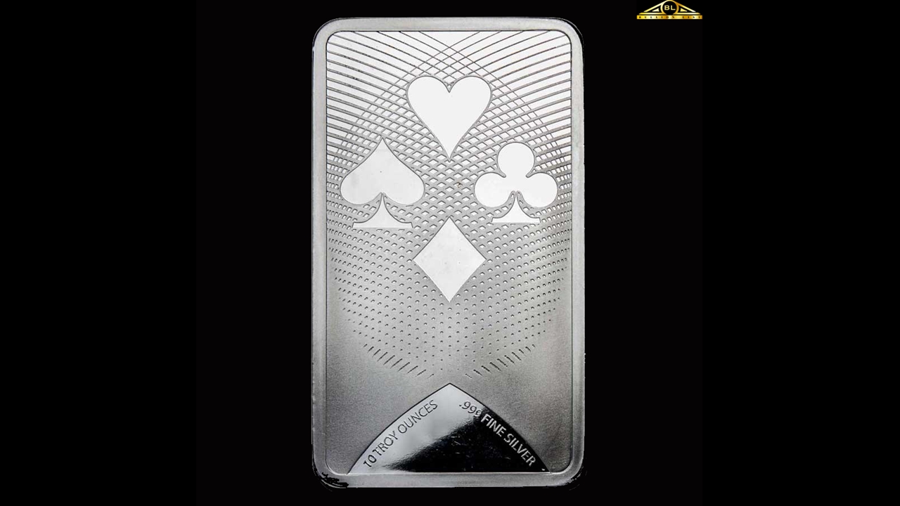 Bullion List Silver More Silver Bullion 10oz Silver bar Ace of Spades