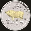 1oz PM Gilded Pig Silver Coin 2019 NO Box