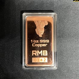 1oz Copper Koala Bar - RMB 