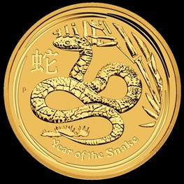 1/20 oz Gold Lunar Snake 2013