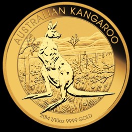 1/10 oz Gold Kangaroo 2014