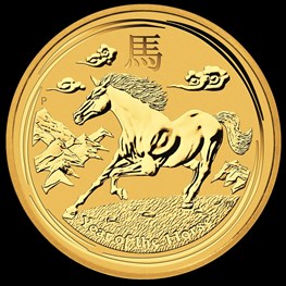 1oz Gold Lunar Horse 2014