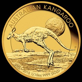 1/10 oz Gold Kangaroo 2015