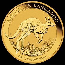 1/10 oz Gold Kangaroo 2017