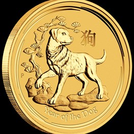 1/20oz Gold Lunar Dog 2018