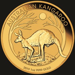 1oz Perth Mint Gold Kangaroo Coin 2019