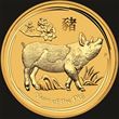 1/2oz Gold Lunar Pig 2019
