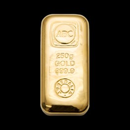 250g ABC Bullion Gold Cast Bar