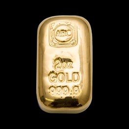 2oz ABC Bullion Gold Cast Bar 