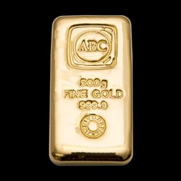 500g ABC Bullion Gold Cast Bar 