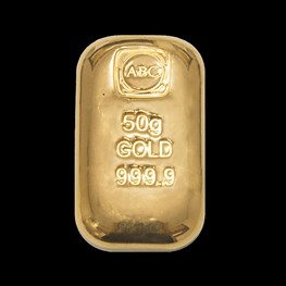 50g ABC Bullion Gold Cast Bar 