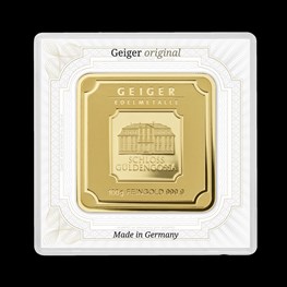 100g Gold Geiger Square Bar (Capsule)