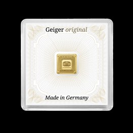 1g Gold Geiger Edelmetalle Square Bar (Capsule)