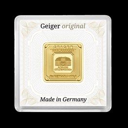 5g Gold Geiger Square Bar (Capsule)