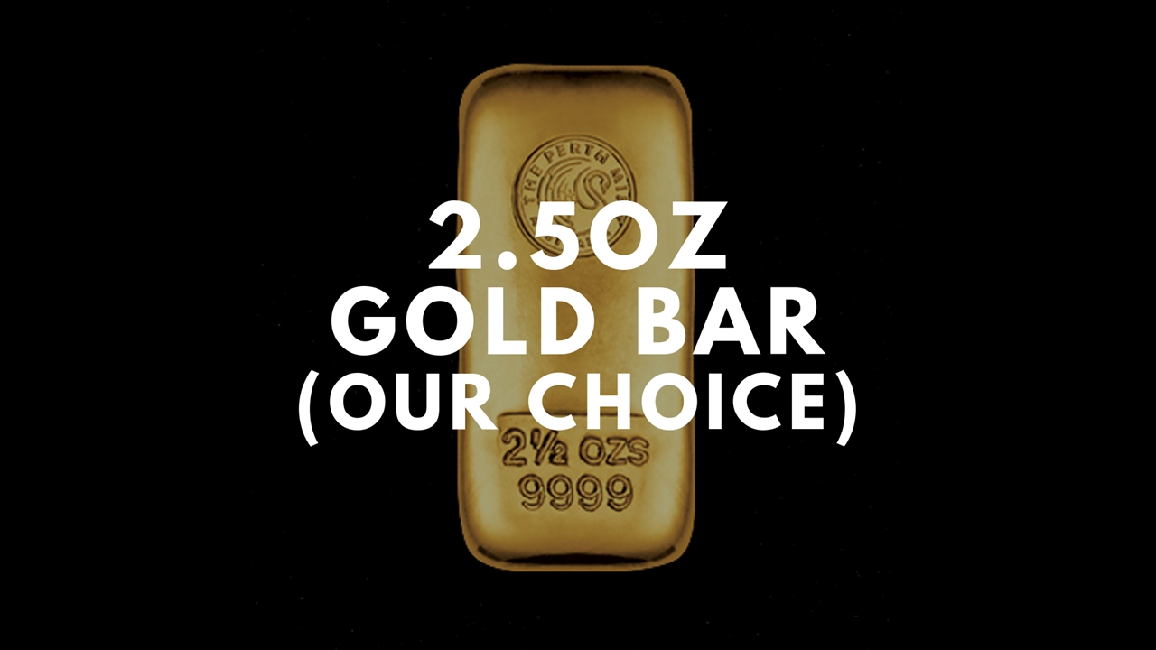Bullion List Gold More Gold Bullion 2.5oz Gold Bar (Our Choice)
