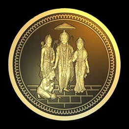 5g ABC Gold Sir Rama Diwali Coin instock