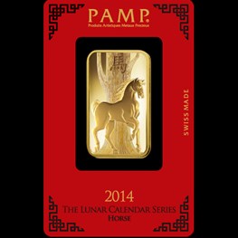 100g Gold PAMP 'Horse'