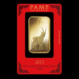 100g Gold PAMP Lunar 'Goat'