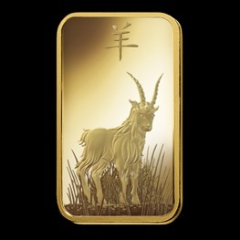 1oz Gold PAMP Lunar Goat