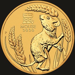 2oz PM Gold Lunar Mouse Coin 2020 pre order