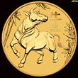 1/20oz Perth Mint Gold Ox Coin 2021 
