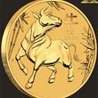 1/10oz Perth Mint Gold Ox Coin 2021  