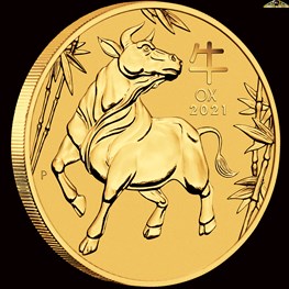 1/2oz Perth Mint Gold Ox Coin 2021 
