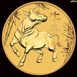 1/2oz Perth Mint Gold Ox Coin 2021 