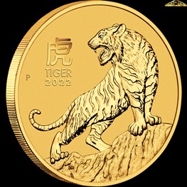 1/20oz Perth Mint Gold Tiger Coin 2022