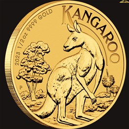 1/2oz Perth Mint Gold Kangaroo Coin 2023