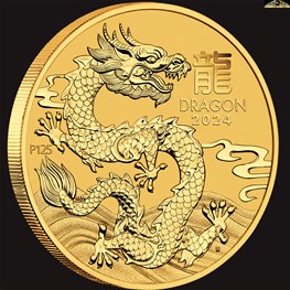 1/2oz Perth Mint Gold Dragon Coin 2024