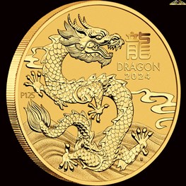 1/2oz Perth Mint Gold Dragon Coin 2024