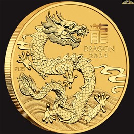 2oz Perth Mint Gold Dragon Coin 2024