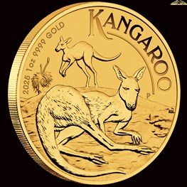 1oz Perth Mint Gold Kangaroo Coin 2025