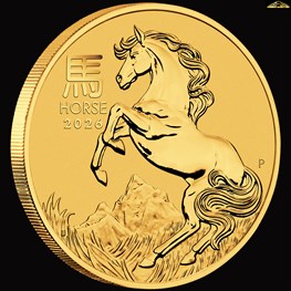 1/2oz Perth Mint Gold Horse Coin 2026 NEW