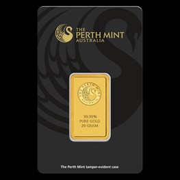 20g PM Gold Bar (Black Swan Certicard)