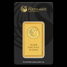 50g PM Gold Bar (Black Swan Certicard) 