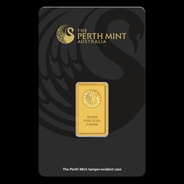 5g Perth Mint Gold Minted Bar