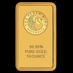 10oz Perth Mint Gold Bar (Certicard) 