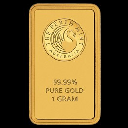 1g Perth Mint Gold Bar (Certicard) OLD