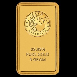 5g Perth Mint Gold Bar (Certicard)