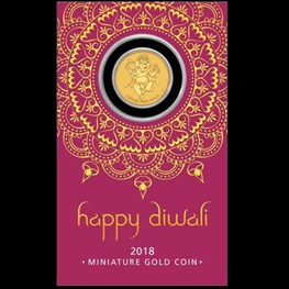 1g Perth Mint Gold Diwali Coin (in Card) pre order